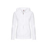 Felpa donna cappuccio e zip premium