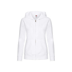 Felpa donna cappuccio e zip premium