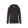 Felpa donna cappuccio e zip premium
