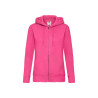 Felpa donna cappuccio e zip premium