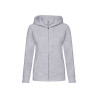 Felpa donna cappuccio e zip premium