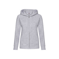 Felpa donna cappuccio e zip premium