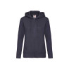Felpa donna cappuccio e zip premium