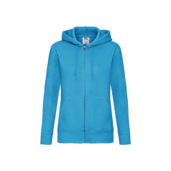 Felpa donna cappuccio e zip premium