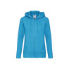 Felpa donna cappuccio e zip premium