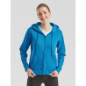 Felpa donna cappuccio e zip premium