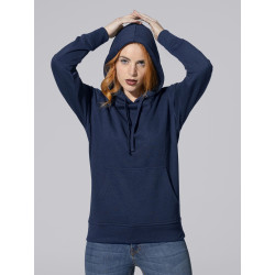 Felpa donna cappuccio leggera french terry