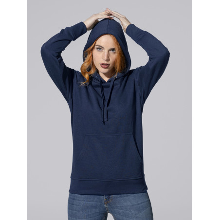 Felpa donna cappuccio leggera french terry