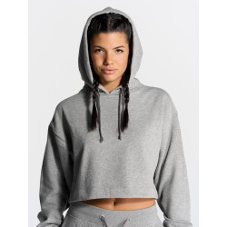 Felpa donna cappuccio regular cropped