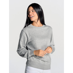 Felpa donna girocollo leggera french terry
