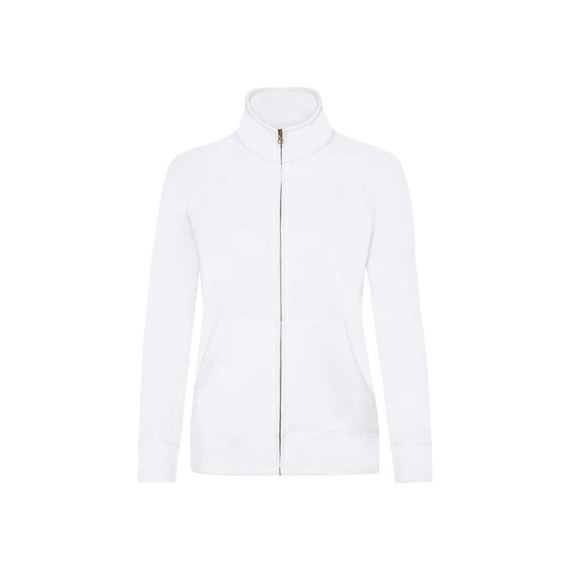 Felpa donna zip intera premium