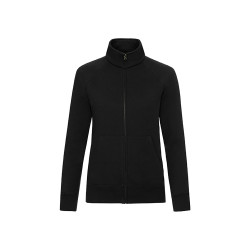 Felpa donna zip intera premium