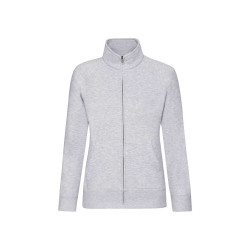 Felpa donna zip intera premium