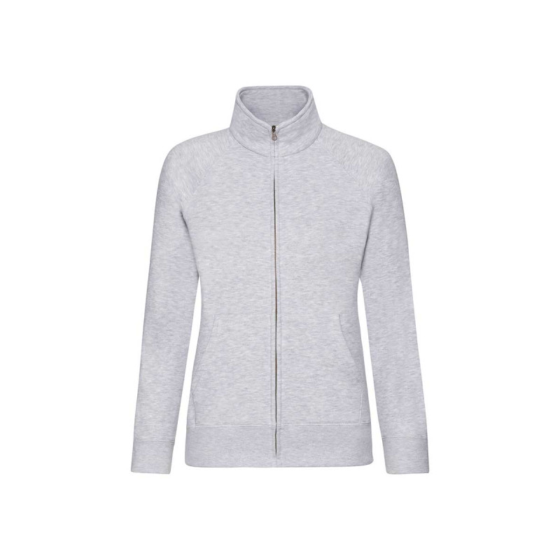 Felpa donna zip intera premium