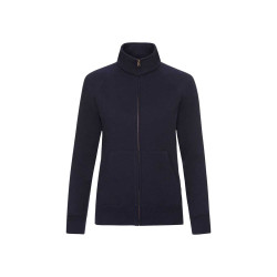 Felpa donna zip intera premium