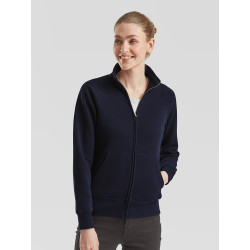 Felpa donna zip intera premium