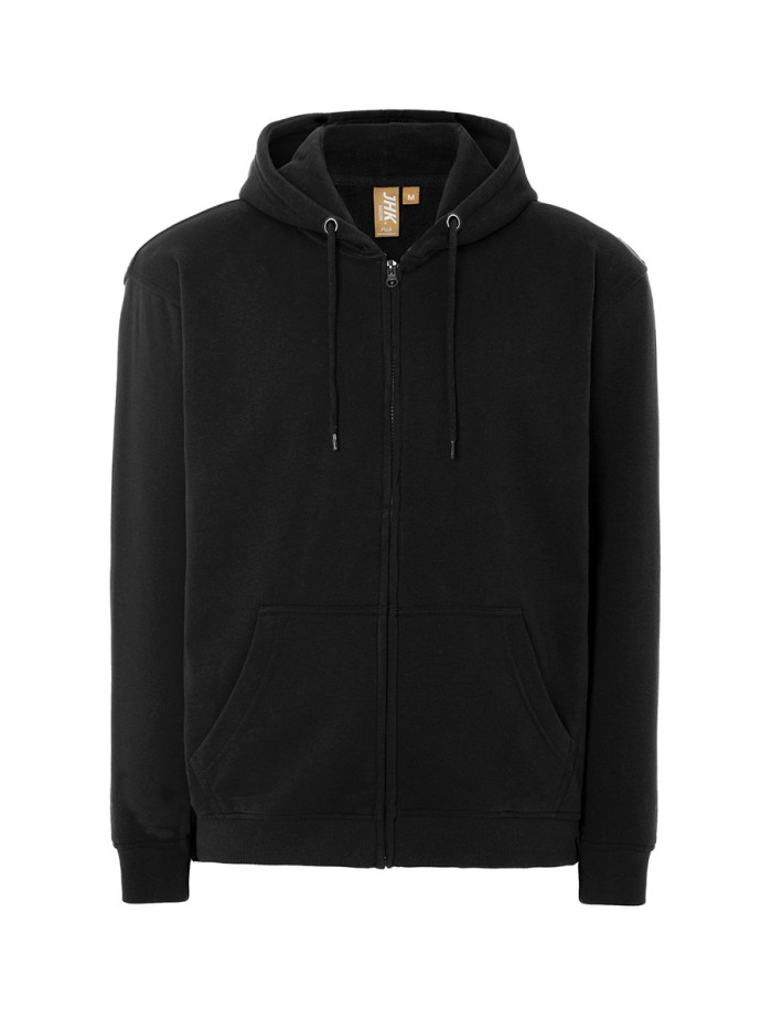 Felpa unisex cappuccio e zip organic fuji