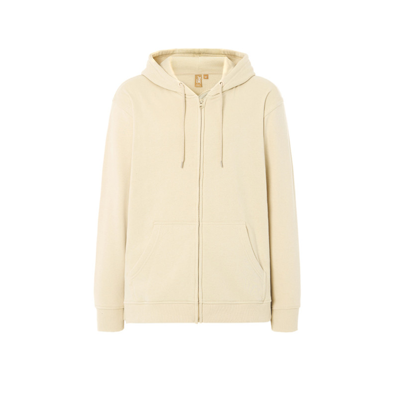 Felpa unisex cappuccio e zip organic fuji
