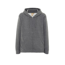 Felpa unisex cappuccio e zip organic fuji