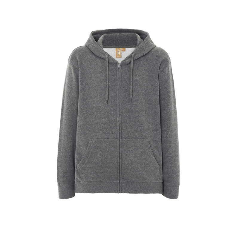 Felpa unisex cappuccio e zip organic fuji