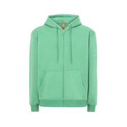 Felpa unisex cappuccio e zip organic fuji