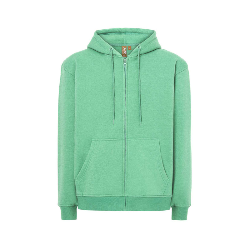 Felpa unisex cappuccio e zip organic fuji