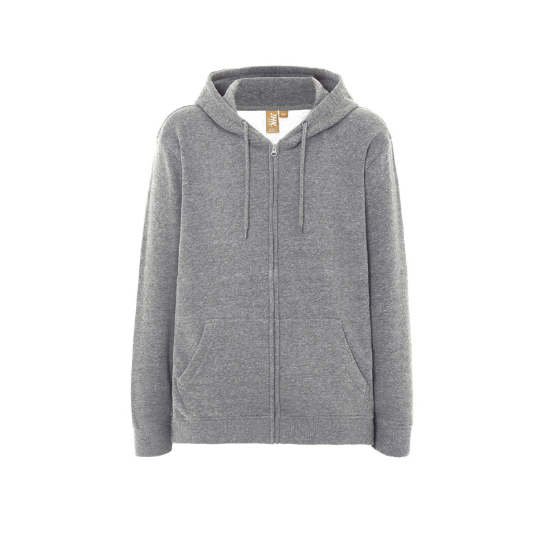 Felpa unisex cappuccio e zip organic fuji