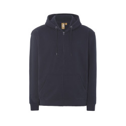Felpa unisex cappuccio e zip organic fuji