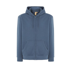 Felpa unisex cappuccio e zip organic fuji