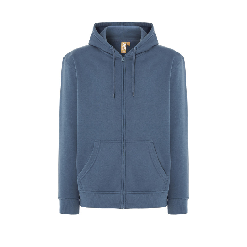 Felpa unisex cappuccio e zip organic fuji