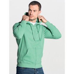 Felpa unisex cappuccio e zip organic fuji