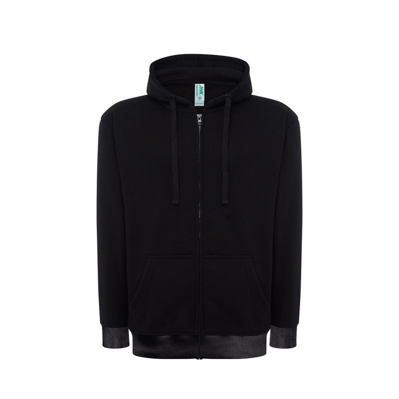 Felpa unisex cappuccio e zip premium