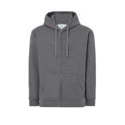 Felpa unisex cappuccio e zip premium