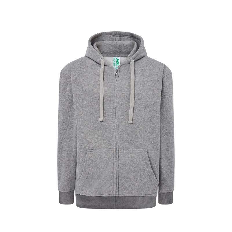 Felpa unisex cappuccio e zip premium