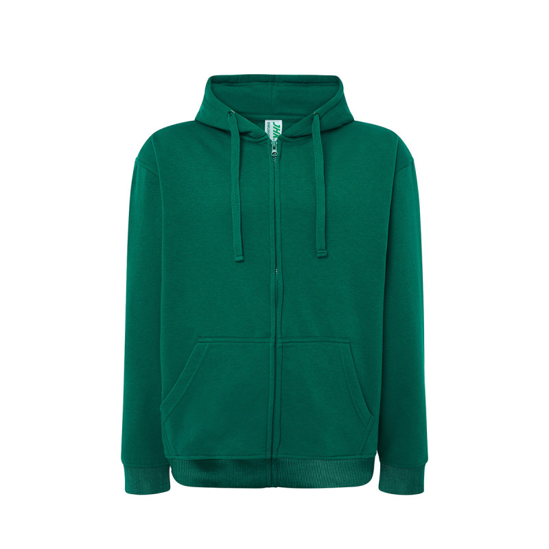 Felpa unisex cappuccio e zip premium