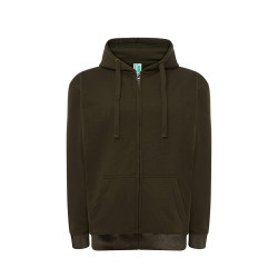 Felpa unisex cappuccio e zip premium