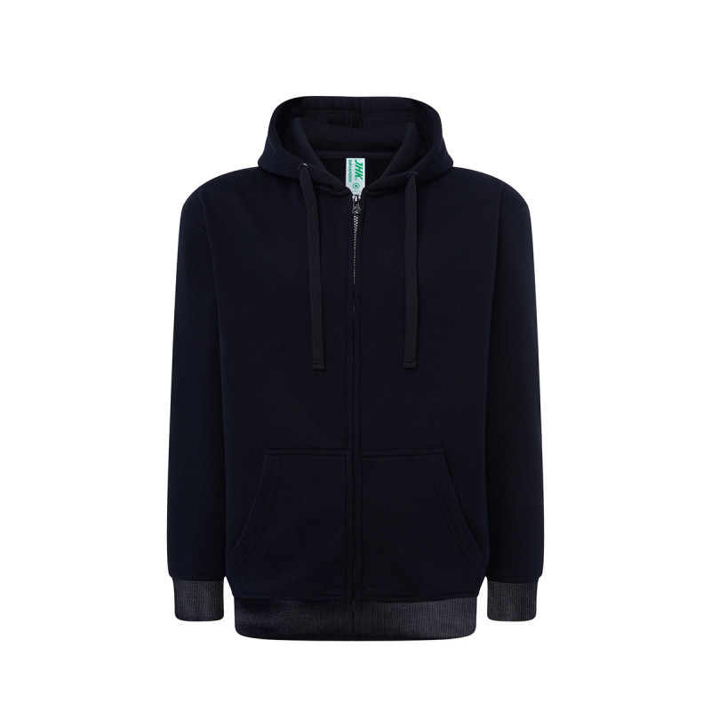Felpa unisex cappuccio e zip premium