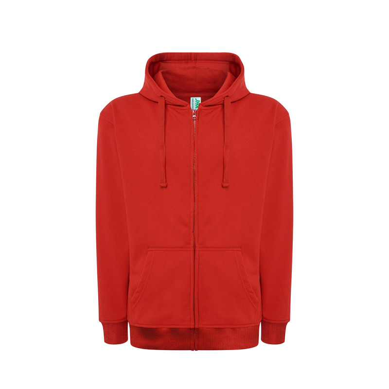 Felpa unisex cappuccio e zip premium