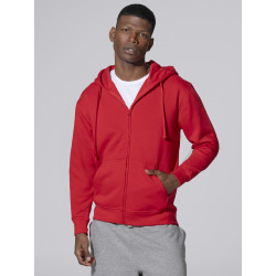 Felpa unisex cappuccio e zip premium