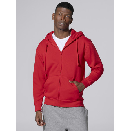 Felpa unisex cappuccio e zip premium