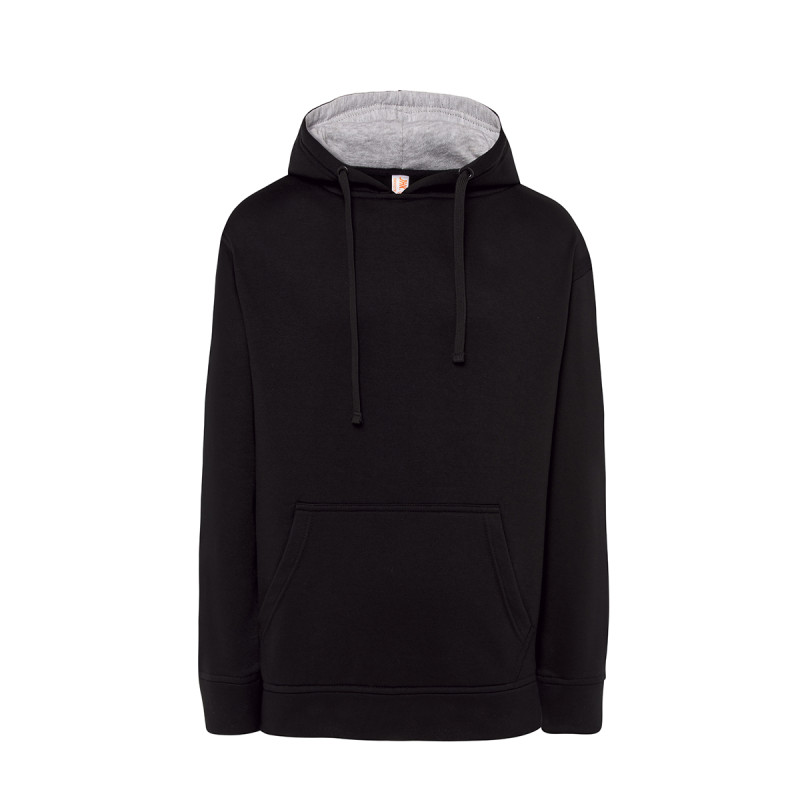 Felpa unisex cappuccio ocean contrast