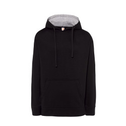 Felpa unisex cappuccio ocean contrast