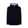 Felpa unisex cappuccio ocean contrast