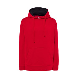Felpa unisex cappuccio ocean contrast