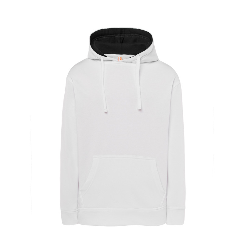 Felpa unisex cappuccio ocean contrast