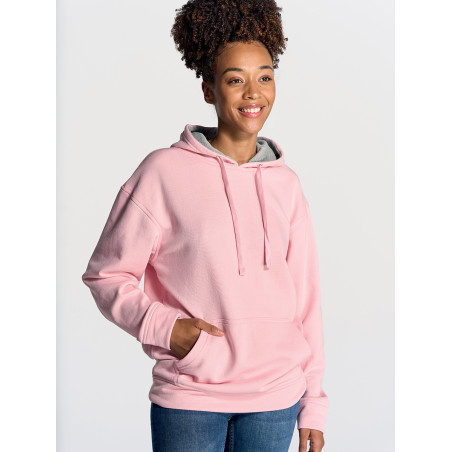 Felpa unisex cappuccio ocean contrast