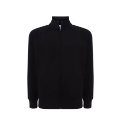 Felpa unisex zip intera leggera french terry