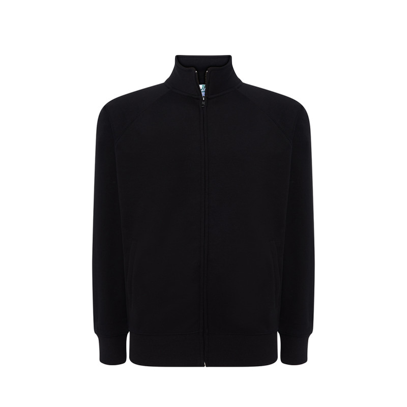 Felpa unisex zip intera leggera french terry