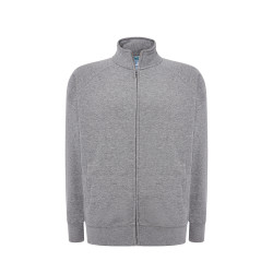 Felpa unisex zip intera leggera french terry