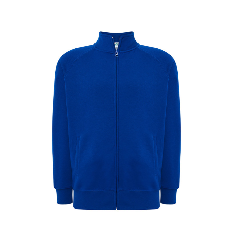 Felpa unisex zip intera leggera french terry